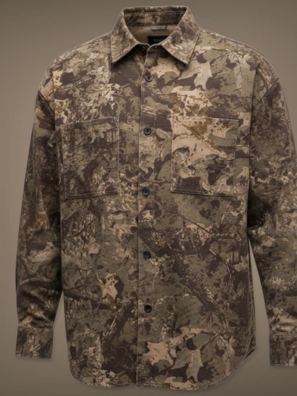 Nelson Camo Canvas Shirt Jacket. Dark Brown NOMAD by Craft & Flow.Men’s XL. NWT.